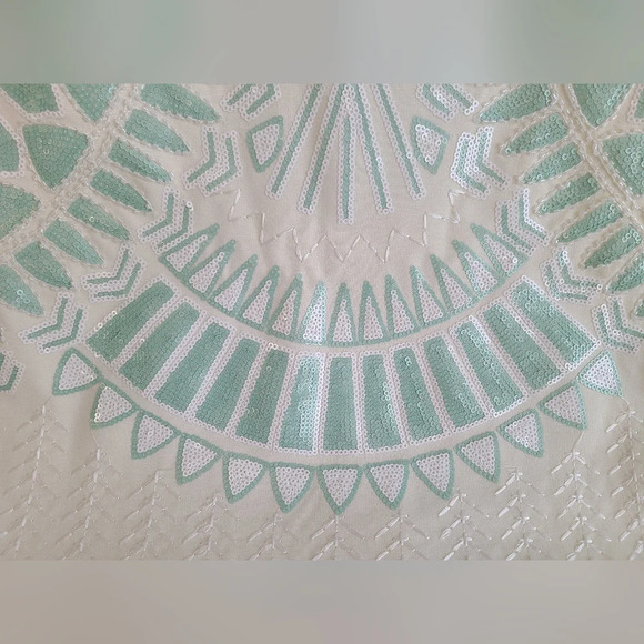 New With Tag Molly Bracken Sequin Embroidered Shift Mini Dress Size Small - Picture 5 of 8